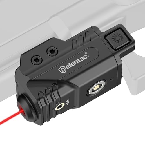 Defentac Red Laser Sight for Pistol/Handgun, Magnetic Rechargeable Beams for Compact Guns W/a Rail, Compatible with Taurus G2C G3 G3C (Red Laser Sight)