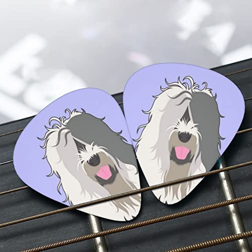 Old English Sheepdog Lot de 12 médiators fins et épais pour guitares acoustiques électriques et basses - Les Beatles, Paul McCartney, John Lennon, RIngo Starr, George Harrison Old English Sheepdog Lot de 12 médiators fins et épais pour guitares acoustiques électriques et basses – Image 8