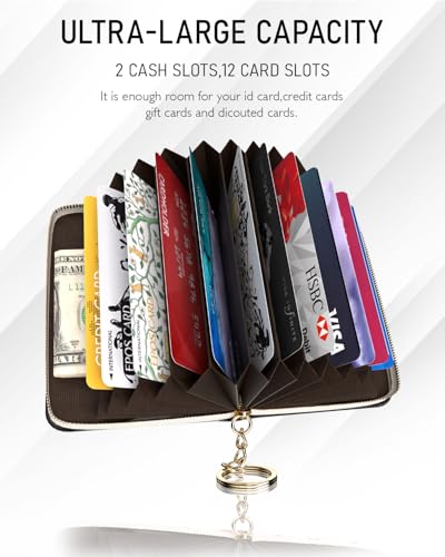 Image of Credit Card Holder, Stylish RFID-Blocking Women's Slim Wallet, Arrow | Perfect for Business and Everyday Use, Keep Your Belongings Safe and Organized
