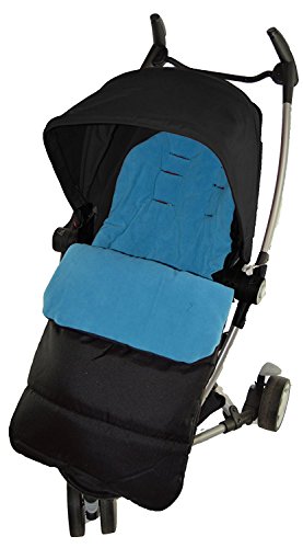Fußsack/COSY TOES kompatibel mit Buggy Quinny Zapp Ocean Blau