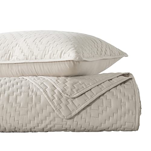 R.SHARE Beige Cream Tan Queen Size Quilt Bedding Sets with Pillow Shams, Boho Lightweight Soft Bedspread Coverlet, Quilted Blanket Thin Comforter Bed Cover for All Season, 3 Pieces, 90x90 inches