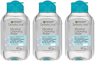 Garnier SkinActive Micellar Cleansing Water, All-in-1 Waterproof Makeup Remover and Facial Cleanser, 3.4 fl oz, 3 Pack