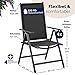Casaria® Gartenstühle 4er Set Hochlehner Klappbar 8-Fach Verstellbar Camping Stuhl Aluminium Wetterfest Klappstuhl 120kg Belastbarkeit Garten Balkon