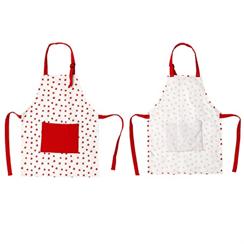 Grembiule per bambini, stampa fragola rossa con