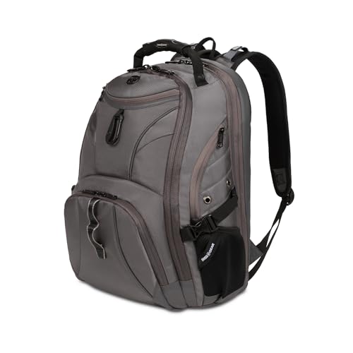 Image of SWISSGEAR 1900 ScanSmart Laptop Backpack, Fits Most 17-Inch Laptops, TSA-Friendly Lay-Flat Design, RFID Protection, and Tablet Pocket, Black, 31L, 18.5-Inch