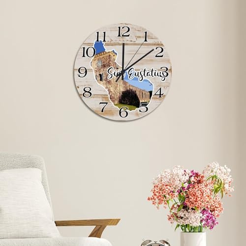 Horloge murale Saint-Eustache de 25,4 cm silencieuse pour salon - 6