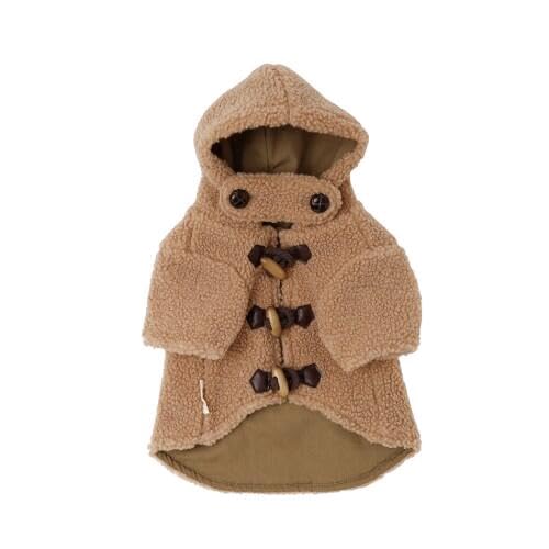 moncheri モンシェリ 犬 服 ドッグウェア ダッフルボアフーディーコート/BEIGE/M かわいい おしゃれ 人気 ブランド トイプードル チワワ 小型犬 中型犬