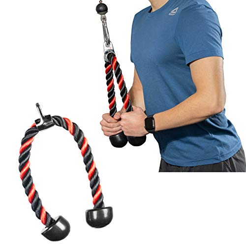 DNC Cable Machine Attachments for Gym, Pulldown Attachment Set with Exercise Handles, Weight Lifting Workout Accessories - Thumbnail 4