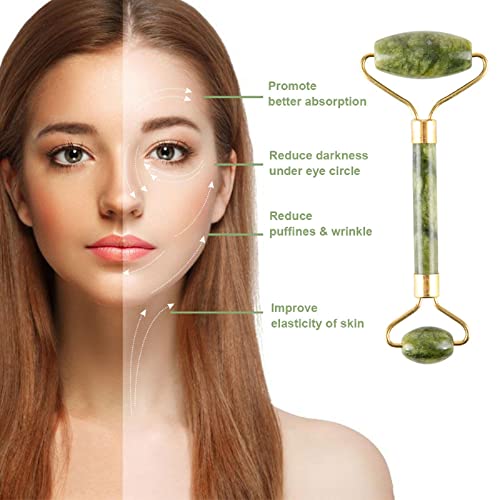 Fuvooi ROLLER1 Jade Gua Sha Facial Massager Set - 5 In 1 Skin Care Tools With Roller And Massager thumb #2