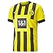 BVB Herren Season 2022/23 Official Home T-Shirt, Cyber Yellow, L