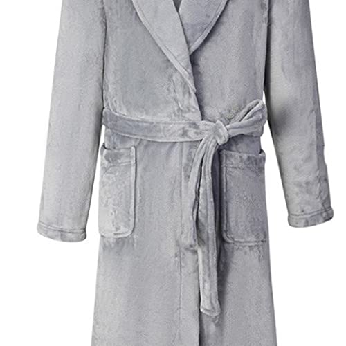 Winter home clothes loose bathrobe flannel men's robe pajamas plus size pajamas thickened coral fleece home clothes2