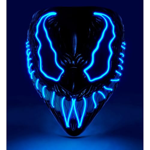 Masque LED monstre pour un costume d'Halloween effrayant sans maquillage