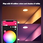 Philips Hue Smart Recessed 5/6 Inch LED Downlight - White and Color Ambiance Color - Changing Light - 6 Pack - 1100LM - Control with Hue App - Works with Alexa, Google Assistant and Apple Homekit - Image 5