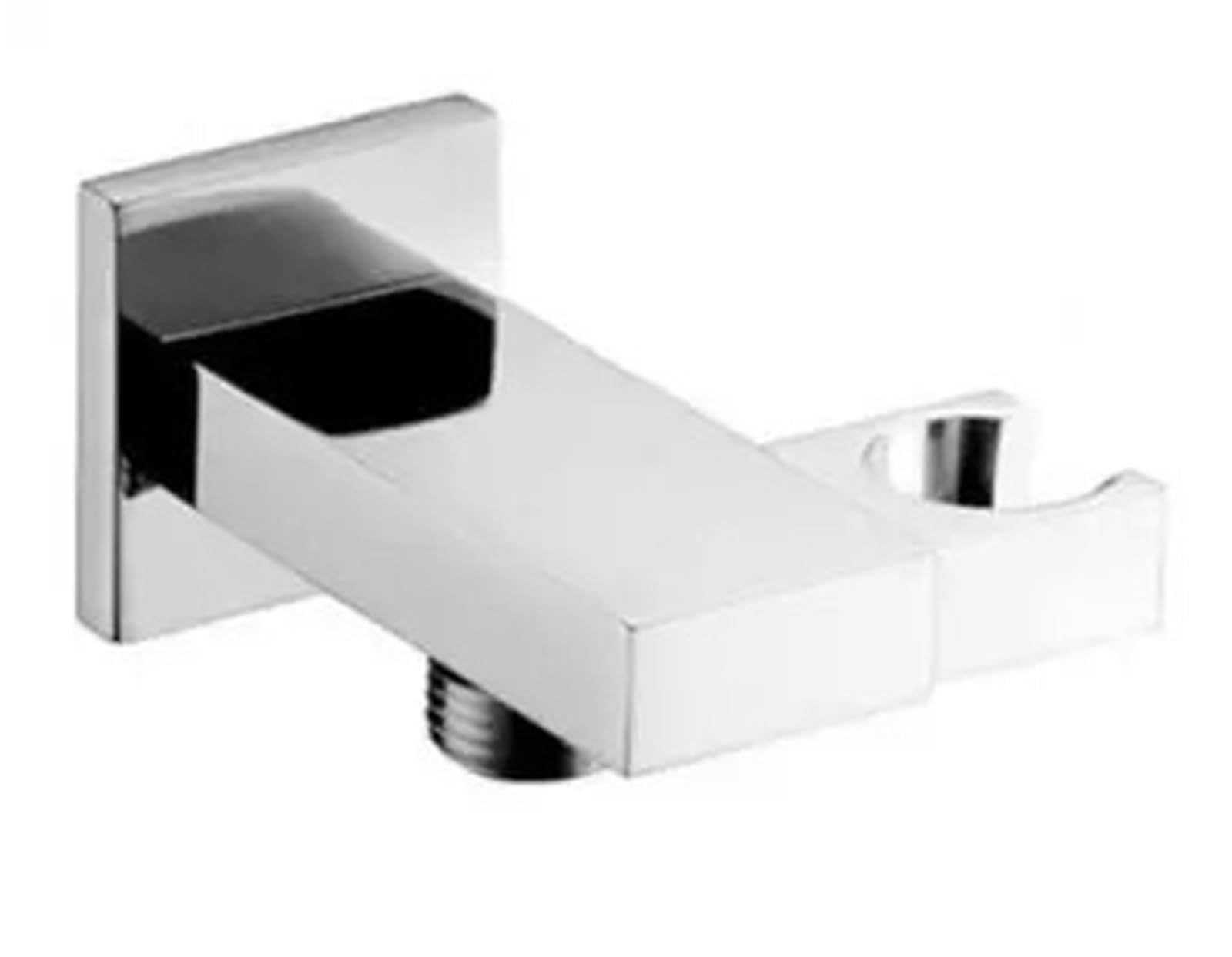Shower Head Holder Soild Brass Handheld Shower Spray Head Holder Bracket Wall Mount for Bathroom Hand Sprayer Wand Poilsh Chrome(Color 3)