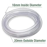 Flexible Hose Pipe 16mm Inside Diameter 20mm Outside Diameter – 4 Metres Clear PVC Food Grade Clear Plastic Tube for Fish Food, Engineering, Food Industry – Multipurpose PVC Pipe. Set by MYPURECORE - Image 6