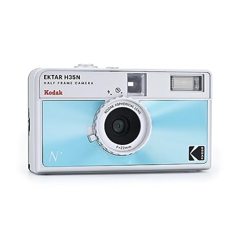 Kodak EKTAR H35N Half Frame Film Camera, 35mm, Reusable, Focus-Free, Bulb Function, Built-in Star Filter, Coated Improved Lens (Film & AAA Battery are not Included) (Glazed Blue) by KODAK - Image 3