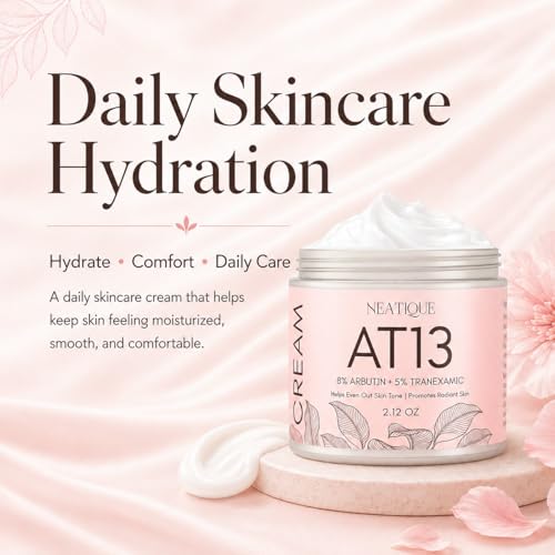 Neatique Arbutin 8% + Tranexamic Acid 5% Face Cream, Dark Spot Corrector with Niacinamide & Glutathione, Lightweight Moisturizer for Uneven Tone & Post-Blemish Marks, 2 fl oz/60 ml — view 4