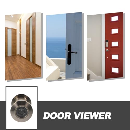 Mirilla de puerta NUOBESTY con cubierta de privacidad y lente gran angular de estilo antiguo miniatura 2