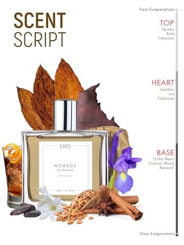 Em5™ Nomade Unisex Perfume for Him/Her | Amber Oud Smoky leather | Perfume Spray for Men & Women | Strong & Long Lasting Fragrance | Gift for Him & Her