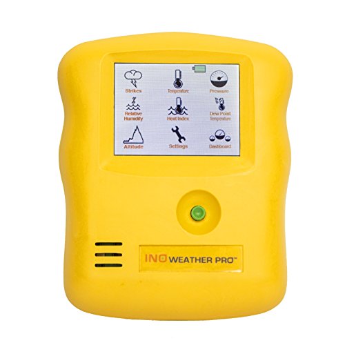 INO® Weather Pro Handheld Weather Station with Lightning Detection - 7 Total Weather Functions Including Lightning Detector, Portable Lightning Detector, Handheld Lightning Detector by INO Technologies - Used condition - US$322.90