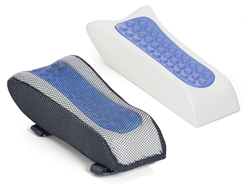 Image of FOVERA Gel Armrest Pads for Office & Gaming Chair, Premium Soft Gel Top with Memory Foam Base, Ergonomic Elbow Pillow for Comfortable Arm Support and Arm & Elbow Pain Relief (2 PCs)