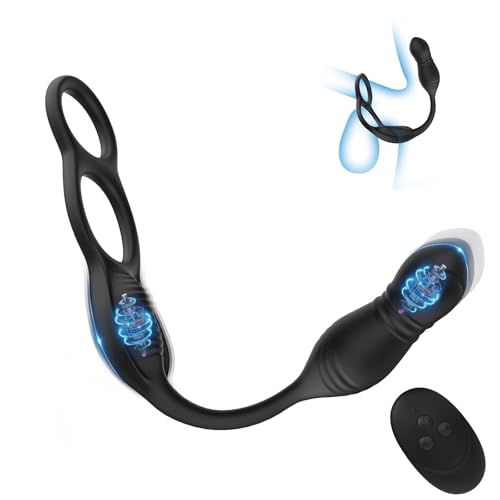 EATFEED Analvibrator Prostata Stimulation Vibration Männer, Anal Plug Vibrator Mit Penisring, Anal Dildo Analvibratoren Mit S