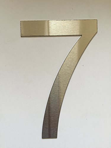 Fabricante de la chimenea (df-shopping) Número Casa/Números y ABC Numeral Cepillado Acero Inoxidable (7)