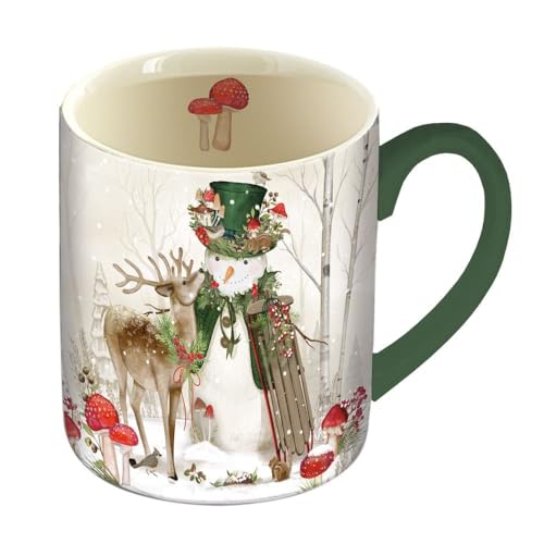 Taza Woodland Snowman Lang 14 onzas miniatura 1