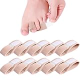ZoeTekway Paquete de 10 vendajes de férula para dedos en martillo, corrector de dedos en martillo, férula para dedos de los pies, vendajes para los dedos de los pies para corregir dedos en martillo