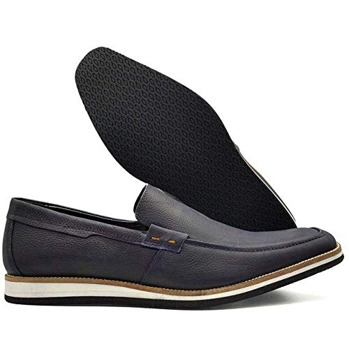 Sapato Social Masculino Oxford Sola De EVA MOD 525EVA Tamanho:42;Cor:Marinho