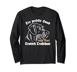 German Wirehaired The Perfect Dog Wearing Beard Dog Head Long Sleeve T-Shirt