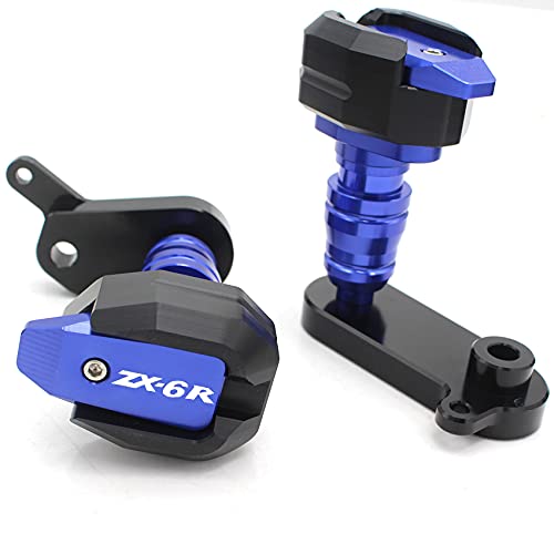 Sliders de cadre ZX 6R pour éviter les réparations de carénage Kawasaki bleu 2010