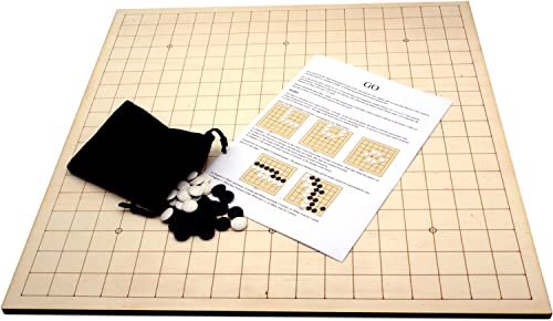 Go Game set (Goban) 40 cm, realizzato in Gran Bretagna