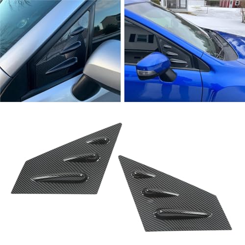 Pasuje do Subaru WRX STI 2015-2021 boczny spojler żaluzje tapicerka 2 szt. Styl włókna węglowego lusterko wsteczne okno pokrywa miarki żaluzje na tylną szybę boczną