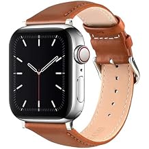 أشرطة جلدية متوافقة مع حزام Apple Watch 38 مم 40 مم 42 مم 44 مم، حزام بديل من الجلد الأصلي للنساء والرجال لساعة iWatch SE والسلسلة 6/5/4/3/2/1