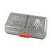 Pill Case Portable Travel Supplements Pills Tablet Vitamin Organizer Box Dispenser, Pocket Container, Medicine Storage 8 Compartments, Translucent Black