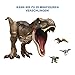 Mattel Jurassic World Super Colossal Dinosaur Action Figure, Large Tyrannosaurus Rex Dino Toy with Eating Feature, 3+ Feet Long T Rex