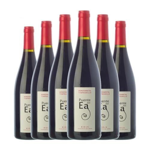 Puente del Ea Tempranillo Rioja Crianza 75 cl – Pack 6 Botellas de Vino Tinto Puente del Ea Tempranillo Rioja Crianza 75 cl – Pack 6 Botellas de Vino Tinto