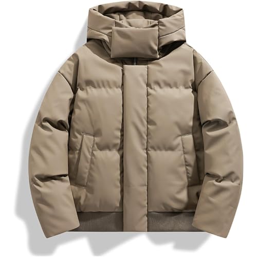 Veste matelassée à col haut pour homme et femme manteau chaud