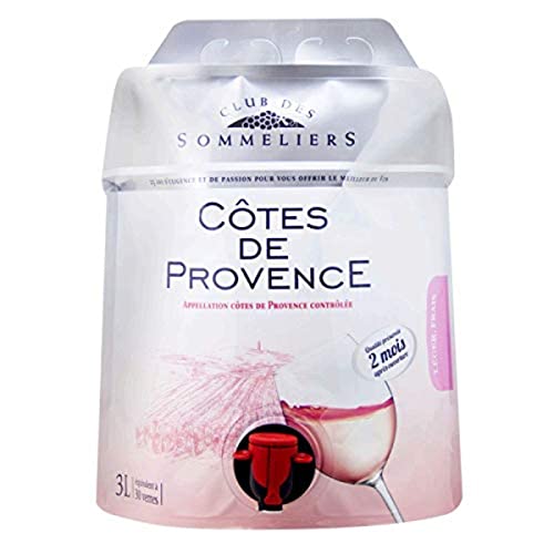 CLUB DES SOMMELIERS - RÉSERVE Cotes de Provence Alc 12% Vol. Vin Rose 3 L