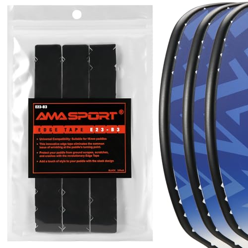 PICKLETECH Pickleball Paddle Protection Tape - Paddle Head Edge Guard - Racket Edge Protection Tape -Fit Perfectly Curved Edge -No Wrinkling