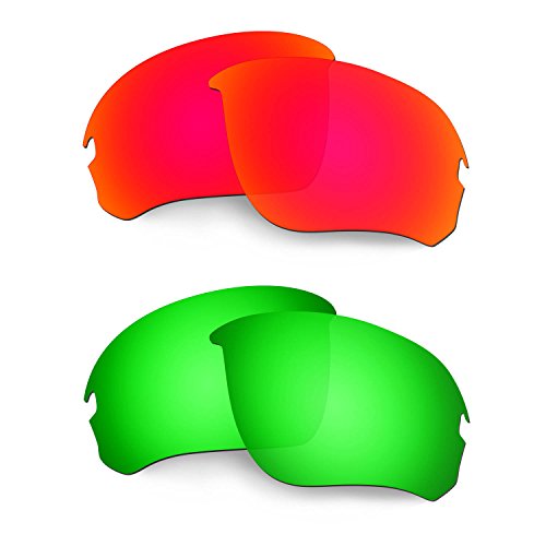 Lentille Oakley Flak Draft rouge vert pour vos sorties vélo et trail outdoor