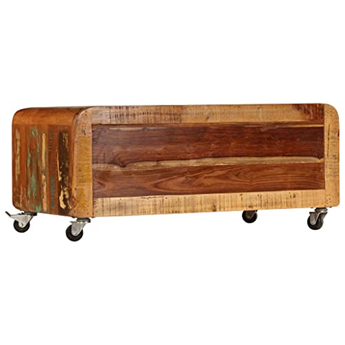 Table basse bois de récupération massif pour un salon chaleureux et convivial - 3