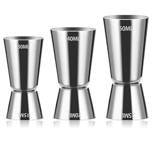 Peutpy 1 Cocktail Messbecher Set, 3er Pack