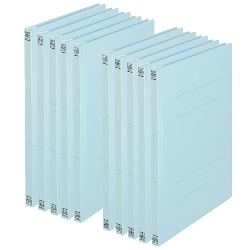 Amazon | プラス フラットファイル 樹脂製とじ具 A4 縦 ロイヤルブルー