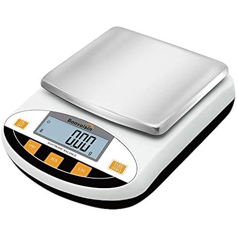 Bonvoisin 0.01g Lab Scale Digital Precision Analytical Balance High Precision Electronic Balance Jewelry Scale Kitchen Scale Scientific Scale Laboratory Scale Balance 10mg Readability (2000gx0.01g) Cover