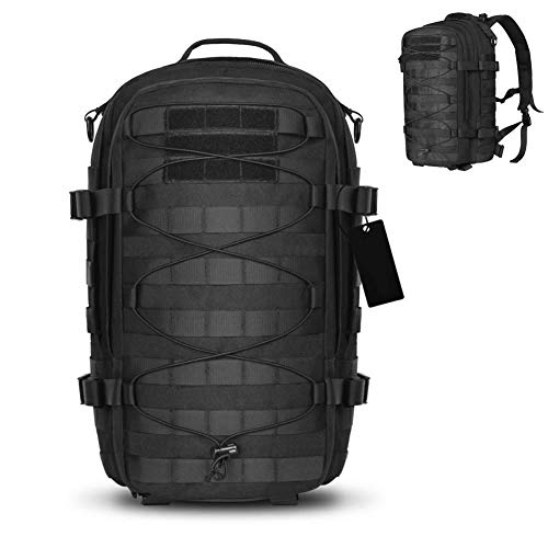 YDoo 1000D Militärische Taktische Reiseaufbewahrung Outdoor Reisen Bergsteigen Große Kapazität Rucksack Outdoor Rucksäcke Wasserdicht Sport Camping Wandern Trekking Tasche Angeln Jagdtasche 35L ( Cover