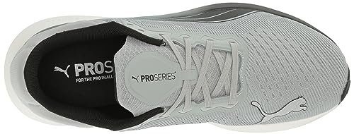 PUMA PUMA Mens Scend Pro Running Shoe, Cool Mid Gray-PUMA Mens Black, 9.5