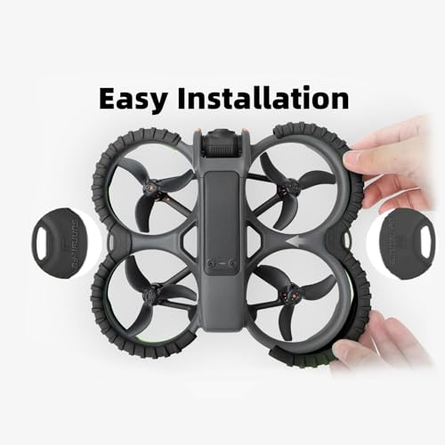 Image of Propeller Guard Protector Accessories for DJI Avata 2, Fly Combo Protective Cover Ring, Prop Bumper Drone Anti-Collision Scratch-proof Protectionopters & Multirotors (Black)