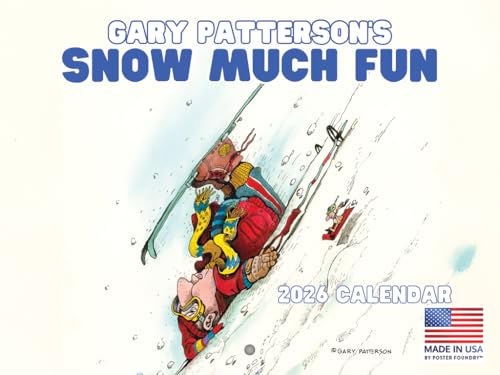 Gary Patterson Ski Calendar 2026 Skiing Monthly Wall